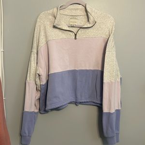 AE quarter zip sweatshirt, ombré